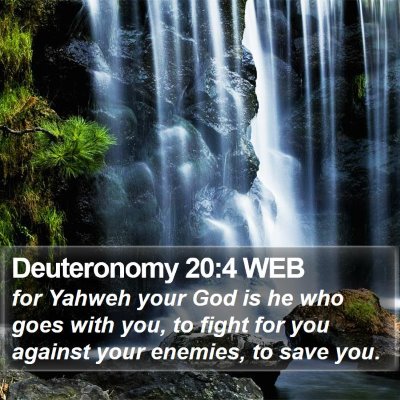 Deuteronomy 20:4 WEB Bible Verse Image