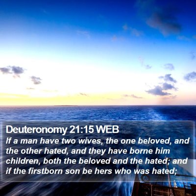 Deuteronomy 21:15 WEB Bible Verse Image