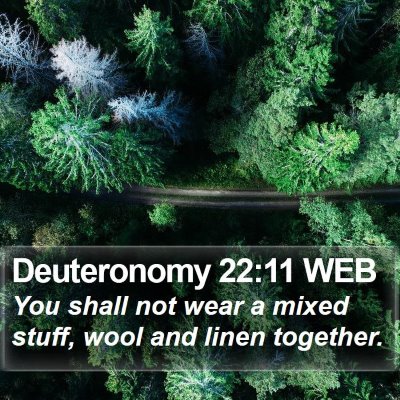 Deuteronomy 22:11 WEB Bible Verse Image