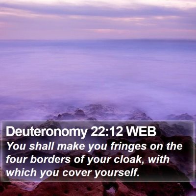Deuteronomy 22:12 WEB Bible Verse Image