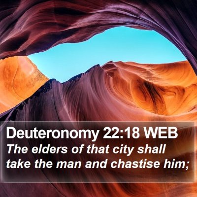 Deuteronomy 22:18 WEB Bible Verse Image