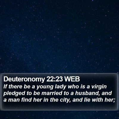 Deuteronomy 22:23 WEB Bible Verse Image