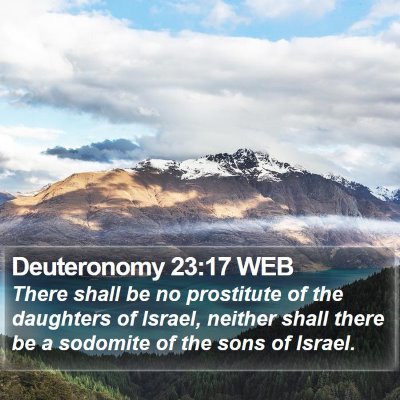 Deuteronomy 23:17 WEB Bible Verse Image