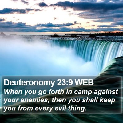 Deuteronomy 23:9 WEB Bible Verse Image