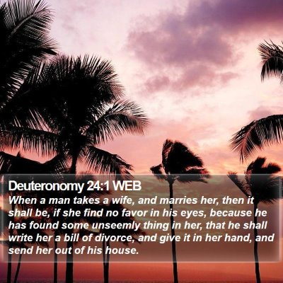 Deuteronomy 24:1 WEB Bible Verse Image