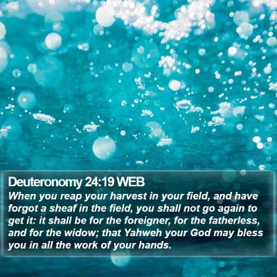Deuteronomy 24:19 WEB Bible Verse Image