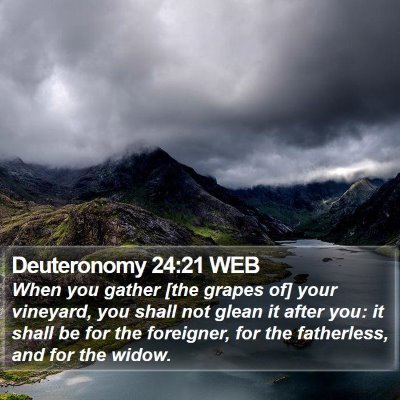 Deuteronomy 24:21 WEB Bible Verse Image