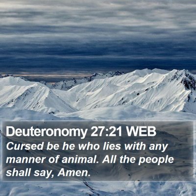 Deuteronomy 27:21 WEB Bible Verse Image