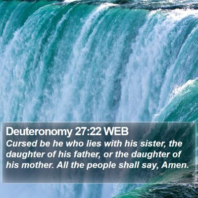 Deuteronomy 27:22 WEB Bible Verse Image