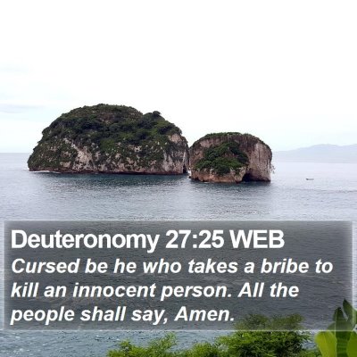 Deuteronomy 27:25 WEB Bible Verse Image