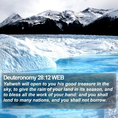Deuteronomy 28:12 WEB Bible Verse Image