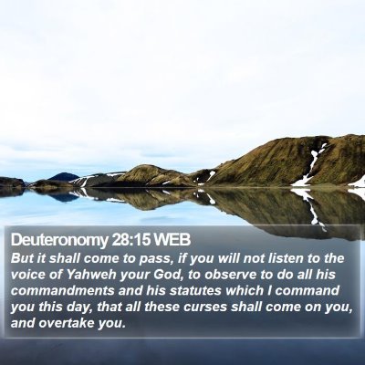 Deuteronomy 28:15 WEB Bible Verse Image
