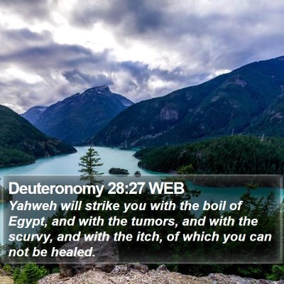 Deuteronomy 28:27 WEB Bible Verse Image