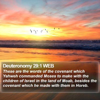 Deuteronomy 29:1 WEB Bible Verse Image