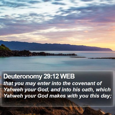 Deuteronomy 29:12 WEB Bible Verse Image