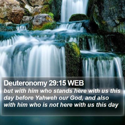 Deuteronomy 29:15 WEB Bible Verse Image