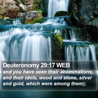Deuteronomy 29:17 WEB Bible Verse Image