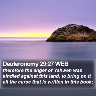 Deuteronomy 29:27 WEB Bible Verse Image