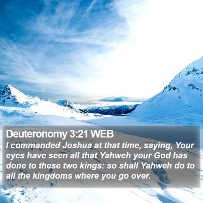 Deuteronomy 3:21 WEB Bible Verse Image