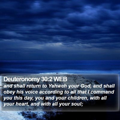 Deuteronomy 30:2 WEB Bible Verse Image