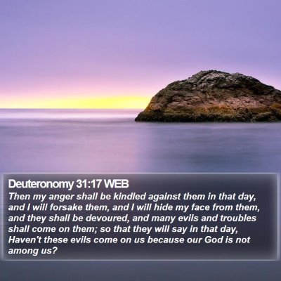 Deuteronomy 31:17 WEB Bible Verse Image