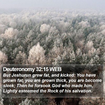 Deuteronomy 32:15 WEB Bible Verse Image