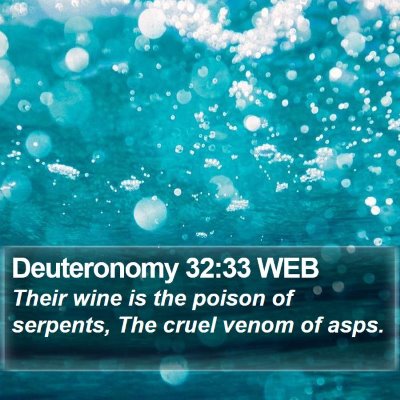 Deuteronomy 32:33 WEB Bible Verse Image