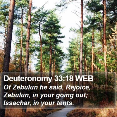 Deuteronomy 33:18 WEB Bible Verse Image