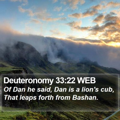 Deuteronomy 33:22 WEB Bible Verse Image