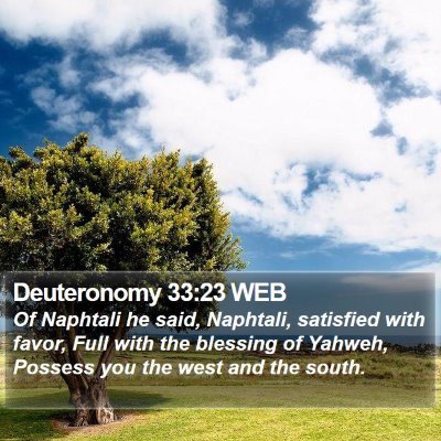 Deuteronomy 33:23 WEB Bible Verse Image