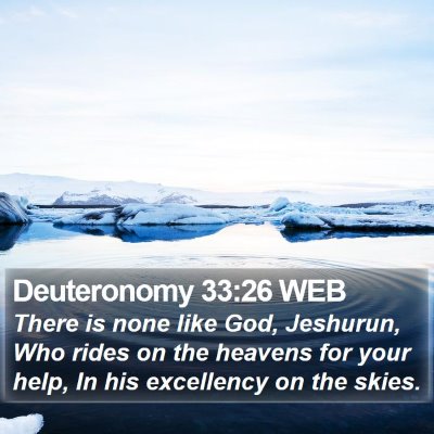 Deuteronomy 33:26 WEB Bible Verse Image