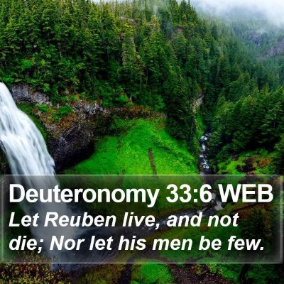 Deuteronomy 33:6 WEB Bible Verse Image