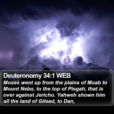 Deuteronomy 34:1 WEB Bible Verse Image
