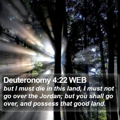 Deuteronomy 4:22 WEB Bible Verse Image