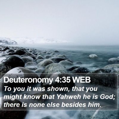 Deuteronomy 4:35 WEB Bible Verse Image
