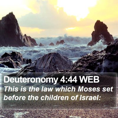 Deuteronomy 4:44 WEB Bible Verse Image