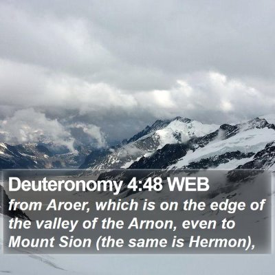 Deuteronomy 4:48 WEB Bible Verse Image