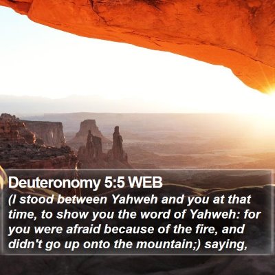Deuteronomy 5:5 WEB Bible Verse Image