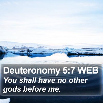 Deuteronomy 5:7 WEB Bible Verse Image