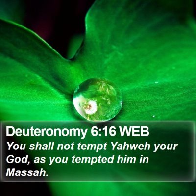 Deuteronomy 6:16 WEB Bible Verse Image
