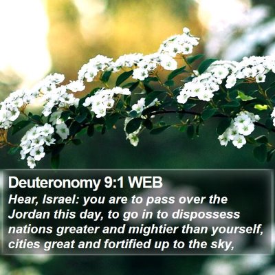 Deuteronomy 9:1 WEB Bible Verse Image