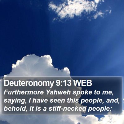 Deuteronomy 9:13 WEB Bible Verse Image