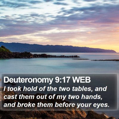Deuteronomy 9:17 WEB Bible Verse Image