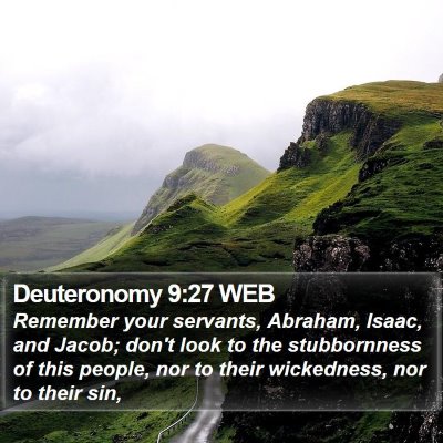 Deuteronomy 9:27 WEB Bible Verse Image