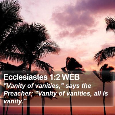 Ecclesiastes 1:2 WEB Bible Verse Image