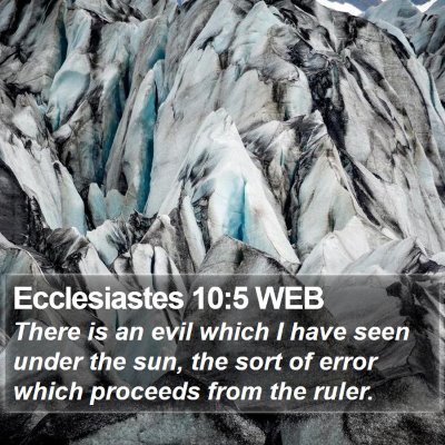 Ecclesiastes 10:5 WEB Bible Verse Image