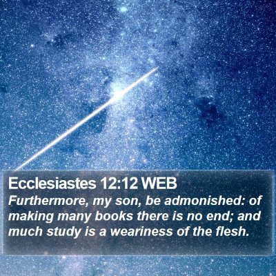 Ecclesiastes 12:12 WEB Bible Verse Image