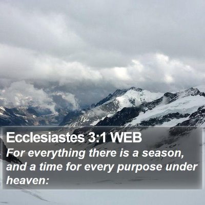 Ecclesiastes 3:1 WEB Bible Verse Image