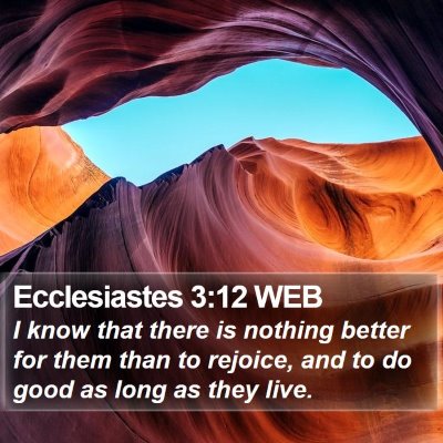 Ecclesiastes 3:12 WEB Bible Verse Image