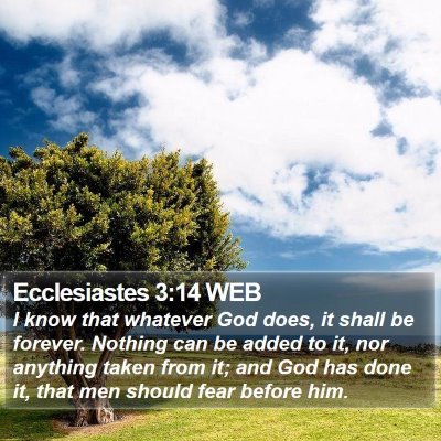 Ecclesiastes 3:14 WEB Bible Verse Image